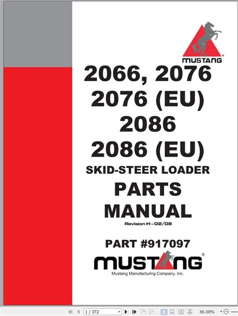 2066 mustang skid steer|mustang 2060 skid steer parts.